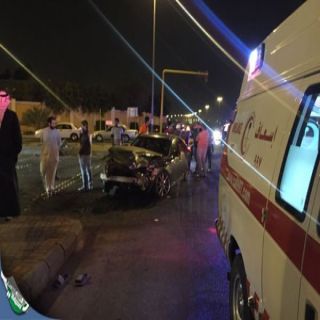 هلال المدينة-( ١٠ ) إصابات في حادثي البارحة