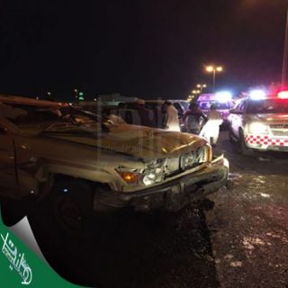 هلال المدينة إصابة ٨ في حادثين خلال اقل من ساعة