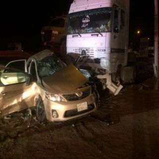 هلال #تبوك حادث الطريق الدائري يُخلف وفاة و3 حلات متفاوته