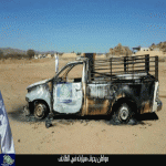 الطائف - أحتجاجاً على إزالة منزله مواطن يحرق سيارته ويهدد بأحراق نفسه