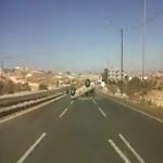 بلقرن- نجاة شاب مفحط بعد انقلاب سيارته في محافظة بلقرن