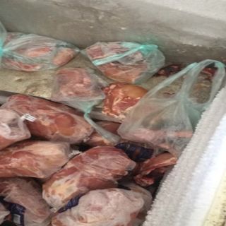 بلدية #بارق تشن حملات تفتيشية وتتلف كميات من اللحوم مجهولة المصدر