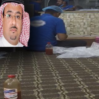 عامل مطعم "ينفخ في كيس سلطة و"آل درهم "بلدية #محايل أغلقت المطعم