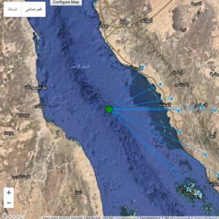 هزة ارضية بقوة 3.2 وسط البحر الأحمر على بعد 150 كم من الليث