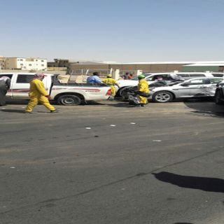 موكب أمير #الرياض يتعرض لحادث عرضي في مُحافظة وادي الدواسر