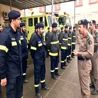 مُدير مدني #الباحة في جولته التفقدية يُشيد بإنجازات رجال الدفاع المدني