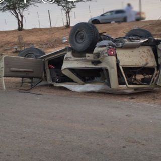 حادث سير بالدائري الشرقي بـ #بريدة يُخلف (4) إصابات ثلاث بحالة خطيرة