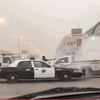شرطة الرياض إيقاف مواطن بحالة سُكر حاول دهس رجال الأمن واشهار السلاح