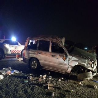 وفاتان و 8 إصابات بحادث تصادم على طريق الطائف أبها