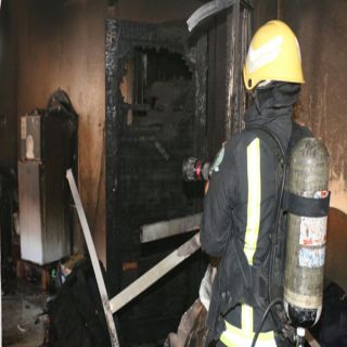 حالة أختناق ونجاة 15 شخصاً في حريق شقة سكنية بمخواة الباحة