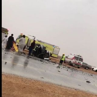 هلال القصيم حادث تصادم طريق #قصر بن عقيل يُخلف وفاتين