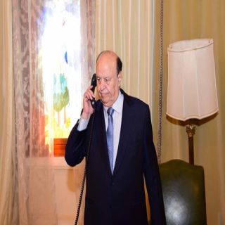 الرئيس هادي في اتصالاً هاتفياً بنائبه يوجه بالتقدم عبر جبهة خولان