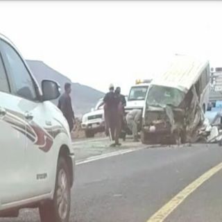 حادث تصادم طريق بادية #البرك يُخلف وفاتين و(7) إصابات متفرقة