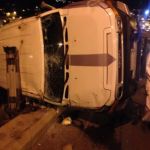 "عسير" نجاة قائد دورية بعد انقلاب دوريته بأبها