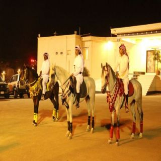 شاهد بالصور - مشاركة فرسان مربط باندروف للخيل العربية في مهرجان تنومة
