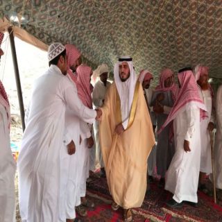 "البناوي " ينقل تعازي القيادة لذوي الشهيد "الربعي" بجمعة ربيعة