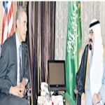 خادم الحرمين بحث مع أوباما تطورات القضية الفلسطينية والوضع في سوريا