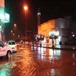 هطول امطار خفيفة ومتوسطة على بريدة بعد موجة الغبار التي شهدتها