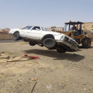 #بلدية_المجاردة ترفع السيارات التالفة من شوارع وأحياء المحافظة