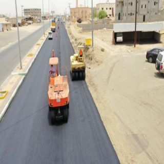 #بلدية_بارق تعمل على إعادة الطبقة الاسفلتية بطريق الملك عبدالله