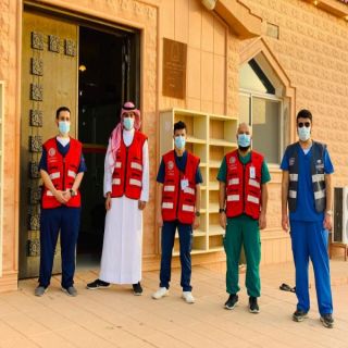 هلال القصيم يُشارك بفرق إسعافية و تطوعية أمام المساجد في عيد الأضحى