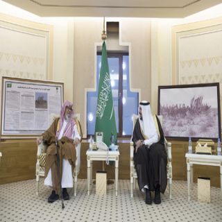 سمو الأمير فيصل بن مشعل يستقبل عضو هيئة كبار العلماء فضيلة الشيخ صالح الفوزان