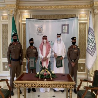 رئيس #جامعة_الملك_خالد يشهد توقيع اتفاقية تعاون مع مديرية الدفاع المدني بعسير