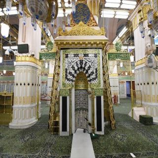 المحراب النبوي.. معلم من معالم مسجد الرسول بالمدينة