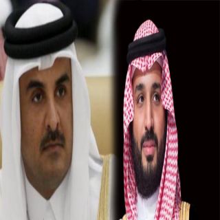 سمو #ولي_العهد يتلقى إتصالاً هاتفيًا من سمو أمير #قطر