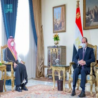 الرئيس المصري يستقبل سمو وزير الرياضة السعودي