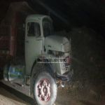 حادث يغلق الطريق امام ساكني قرى شمال مركز ثلوث المنظر