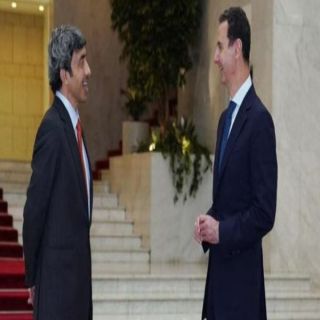وزير الخارجية الإماراتي يلتقي بالرئيس السوري في دمشق