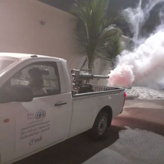 #أمانة_جدة تكثف أعمال رش تجمعات المياه بنطاق البلديات