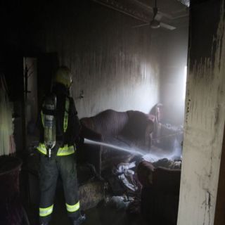 مدني #الطائف يُنقذ (4) أطفال من حريق شقة سكنية بحي الشهداء الشمالية