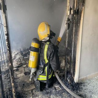 إصابة امرأة في حريق لحظي في منزل بحي عليشة في الرياض
