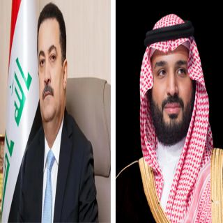سمو ولي العهد يتلقى إتصالاً هاتفيًا من رئيس مجلس الوزراء العراقي