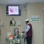 عيادات مستشفى محايل العام تستقبل المراجعين بالقهوة والشاهي والماء 