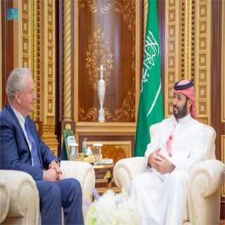 سمو ولي العهد يستقبل عضو لجنة العلاقات الخارجية بمجلس الشيوخ الأمريكي والوفد المرافق له