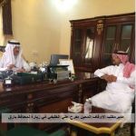 محافظ بارق يستقبل في مكتبه مدير مكتب الاوقاف المعين الاستاذ مفرح الخليفي