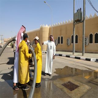 بلدية محافظة الاسياح تنفذ فرضية استباقية لمواجهة خطر السيول والأمطار