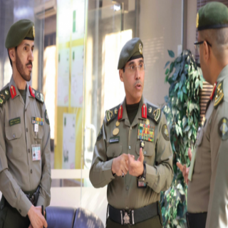 اللواء المربع يتفقد سير عمل الجوازات في منطقة حائل