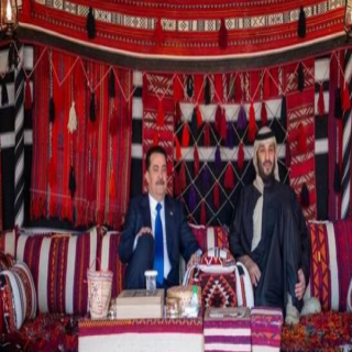 ولي العهد يلتقي رئيس مجلي الوزراء العراقي في المخيم الشتوي في العُلا