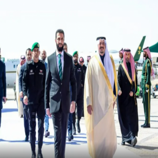 الرئيس السوري أحمد الشرع يصل العاصمة السعودية #الرياض