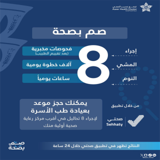 تجمع عسير الصحي يطلق حملة #صم_بصحة