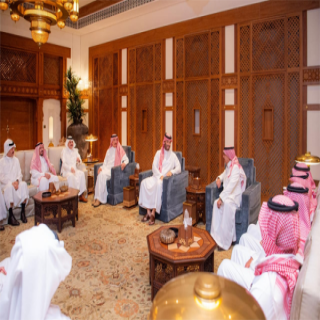 سمو ولي العهد يستقبل أصحاب السمو أمراء المناطق