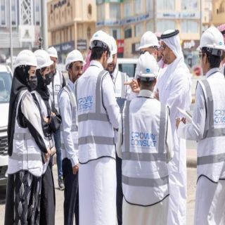 أمين عسير يقف على أعمال الدراسات المرورية لشركة "كراون العالمية"