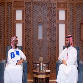 سمو ولي العهد يستقبل نائب حاكم إمارة أبوظبي