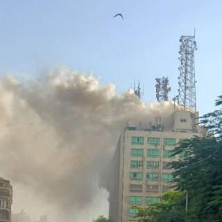 عودة تدريجية للخدمات .. عقب حريق سنترال رمسيس وسط القاهرة