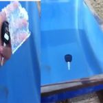 مواطن يوثق تجمد المياة بمنطقة الجوف 