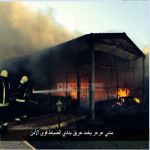 مدني عرعر يخمد حريق بنادي الضباط قوى الأمن 